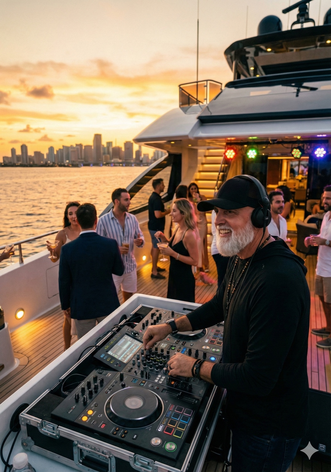Boat party DJ performance