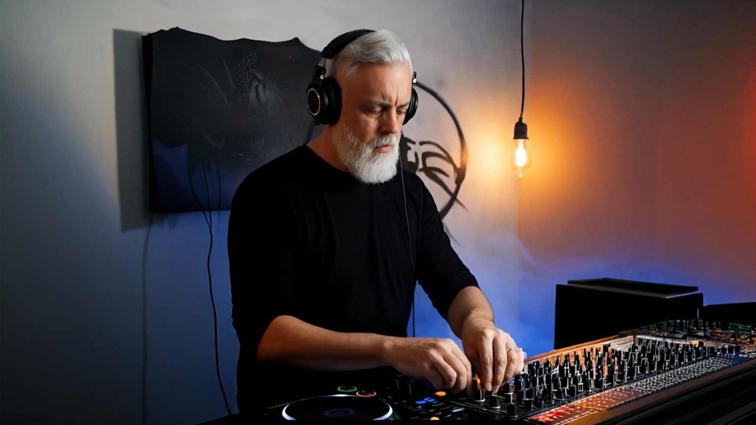 DJ performing at dusk